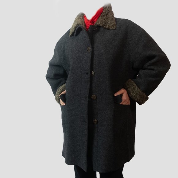 Vintage Hilary Radley Wool Coat (with removable liner) - Picture 2 of 6